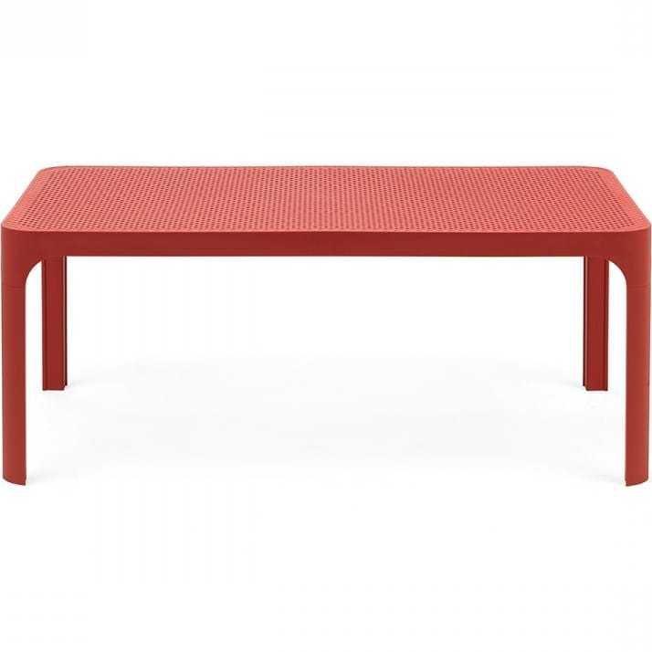 NARDI outdoor Table d'appoint de jardin Net corail 100x60  