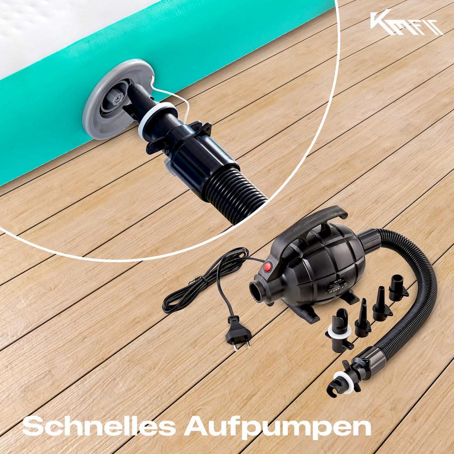 KM-Fit  Turnmatte Aufblasbar Airtrack Fitness-Sport-Gymnastikmatte 4 m 