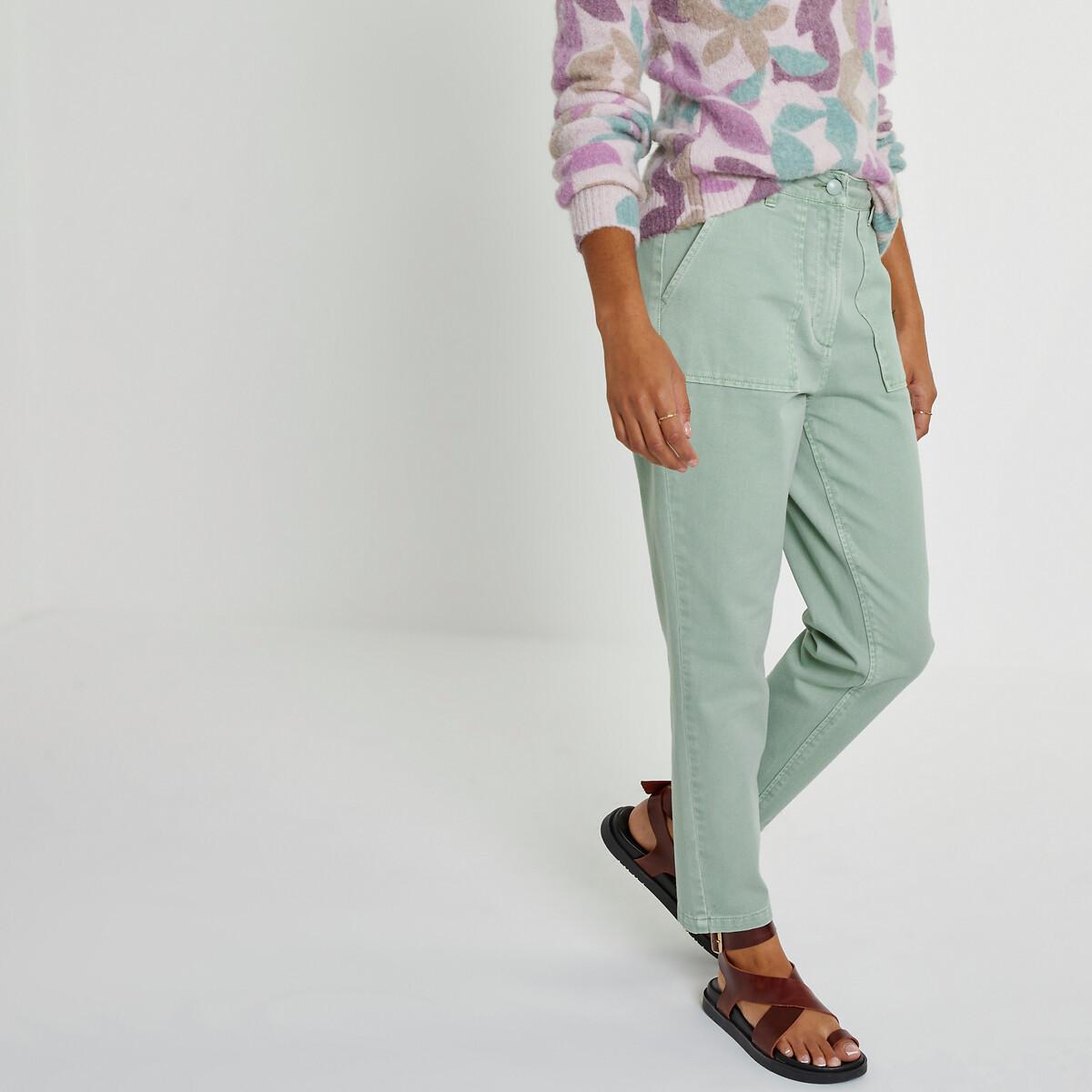 Image of Slim-fit-hose Damen Grün 42