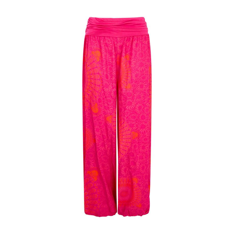 Joe Browns Pantaloni da Spiaggia Taglio Largo con Stampa Mandala e Arricciature  