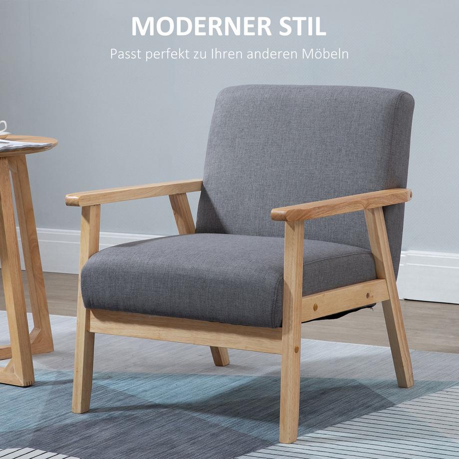 HOMCOM Fauteuil à oreilles  