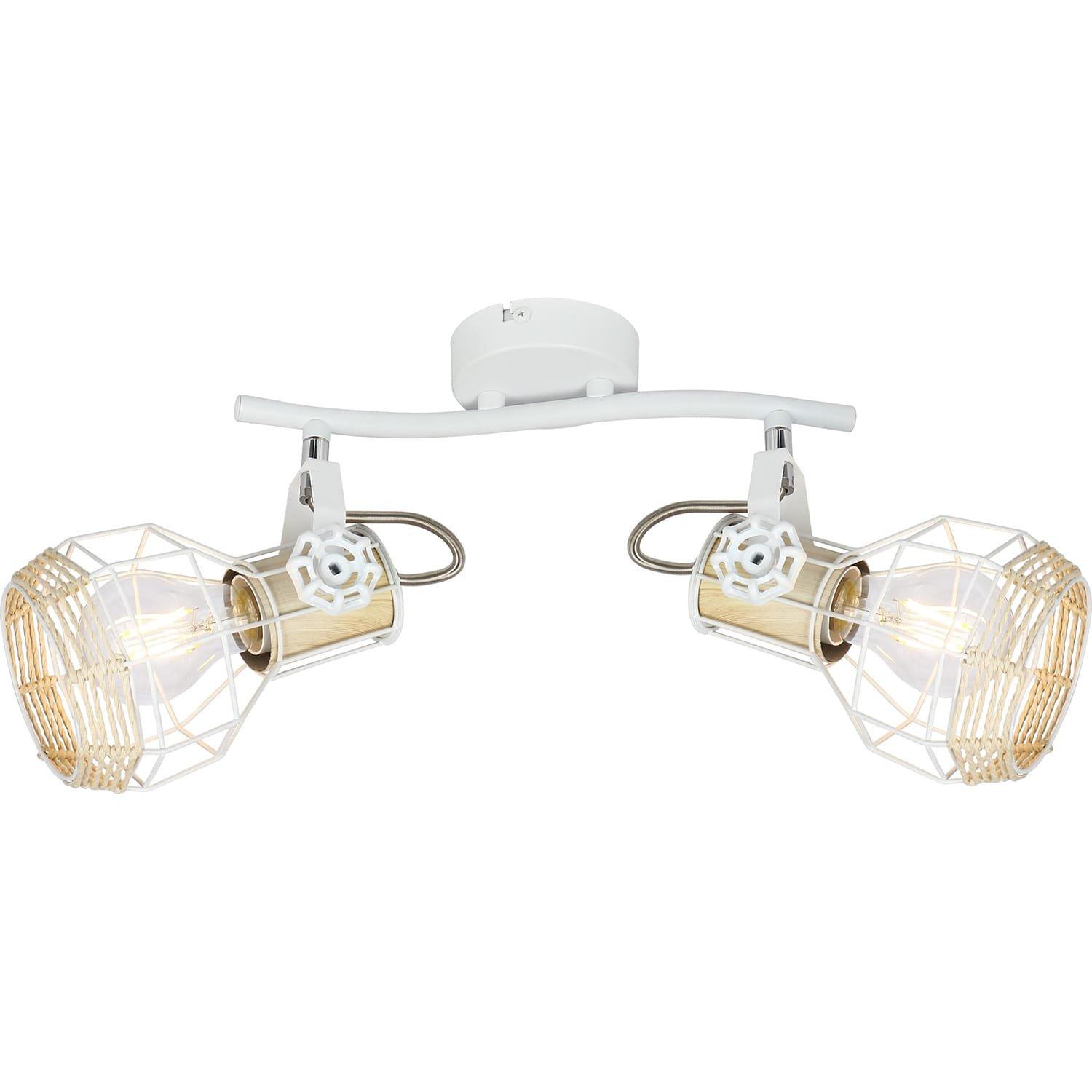 Image of Strahler Bana Metall weiss 2xE27 Strahler Bana Metall weiss 2xE27