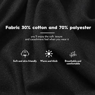 Only-bags.store Écharpe chaude hiver automne unie en coton avec glands  