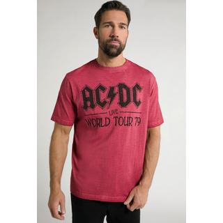 JP1880  T-shirt dedicata all'AC/DC Worldtour con mezze maniche rosso scuro 