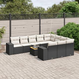 VidaXL set divano da giardino Polirattan  