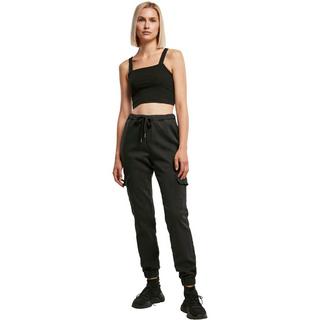 URBAN CLASSICS High Waist Knitted Denim Cargohose  