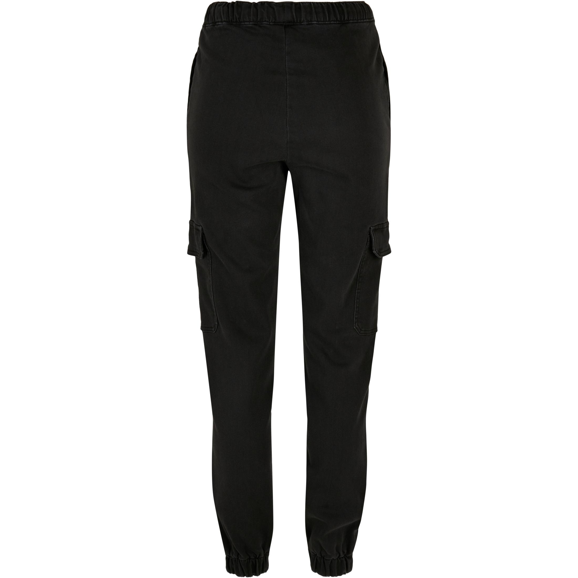 URBAN CLASSICS High Waist Knitted Denim Cargohose  