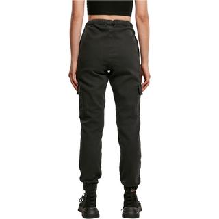 URBAN CLASSICS High Waist Knitted Denim Cargohose  
