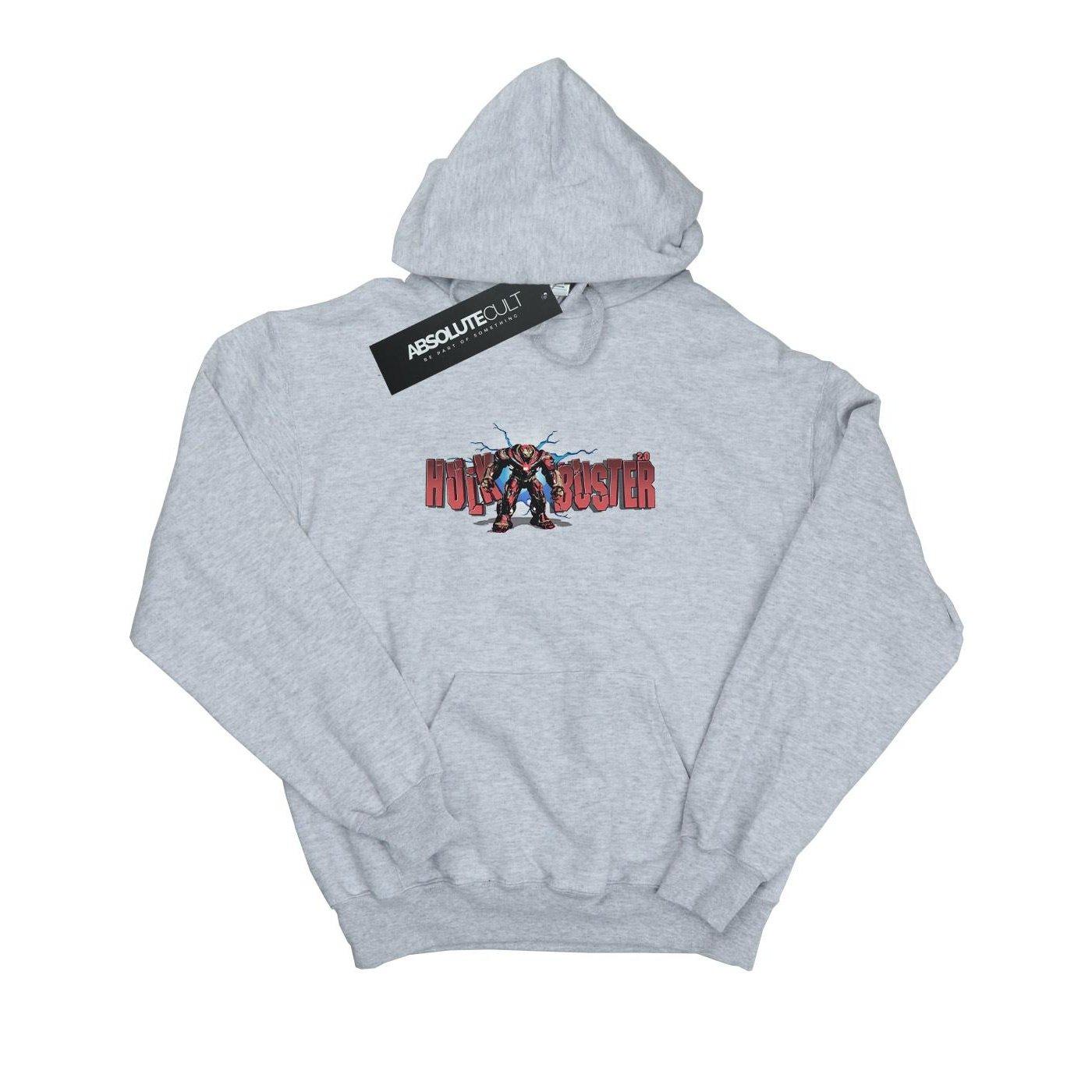 Image of Avengers Infinity War Hulkbuster 2.0 Kapuzenpullover Herren Grau XXL