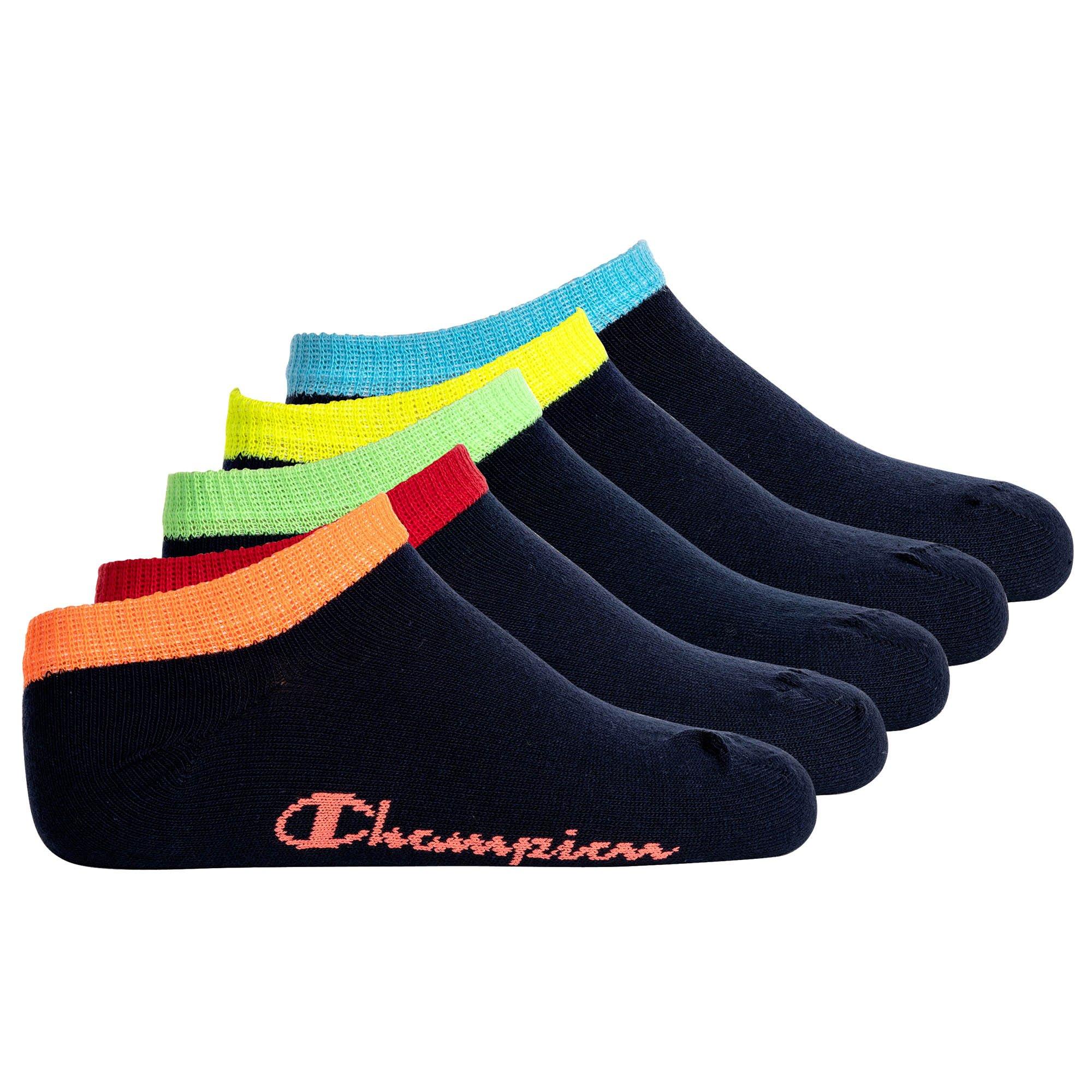 Image of Socken Bequem Sitzend-5pk Sneaker Socks Unisex Schwarz 27-30