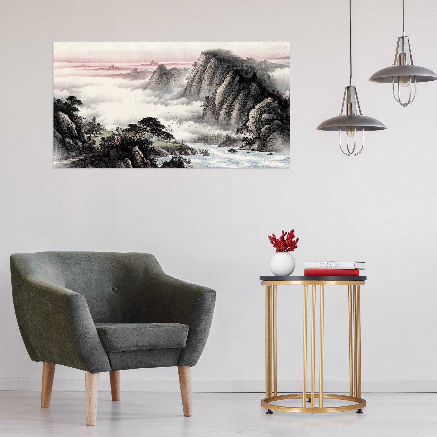 Northix Beistelltisch aus Marmor  