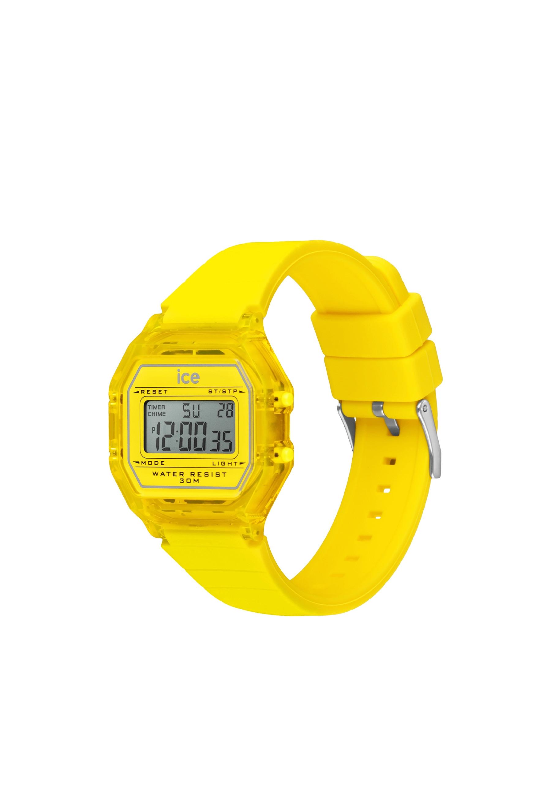 Ice Watch  Ice Digit Retro Electric Yellow Clear Small 