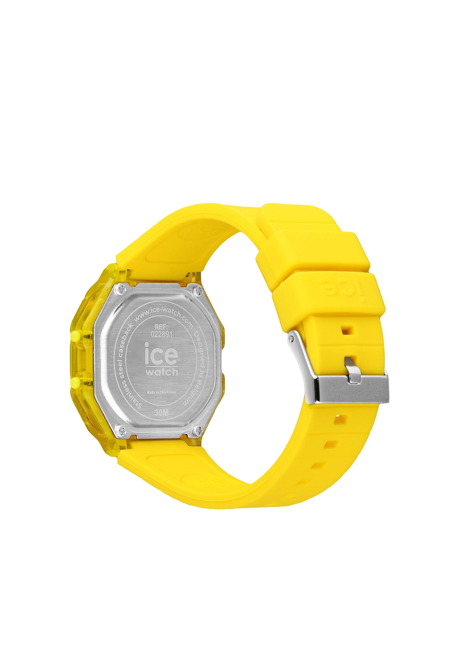 Ice Watch  Ice Digit Retro Electric Yellow Clear Small 