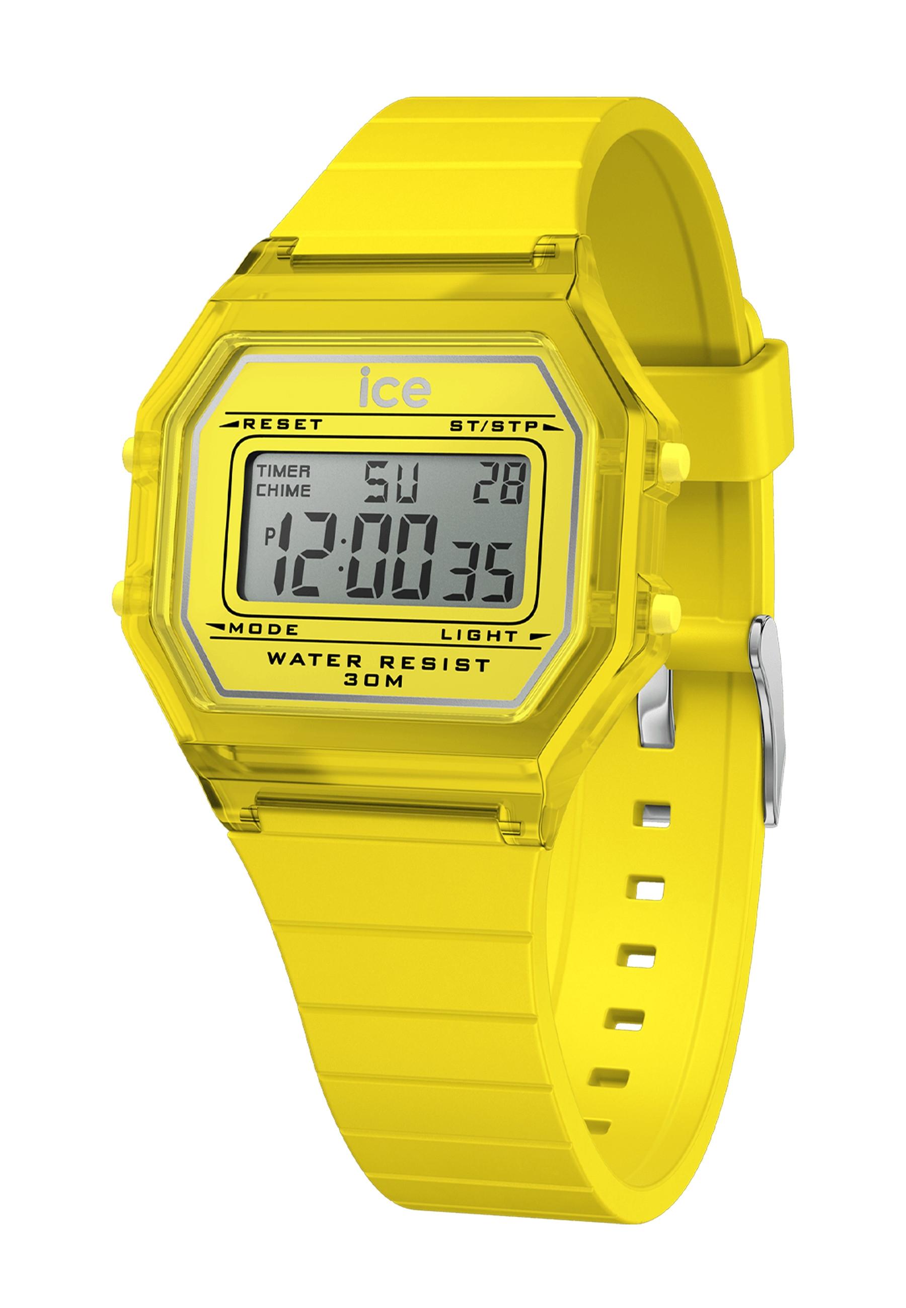 Ice Watch  Ice Digit Retro Electric Yellow Clear Small 