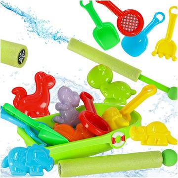 Set barca con stampo di sabbia + piovanello 12 el.