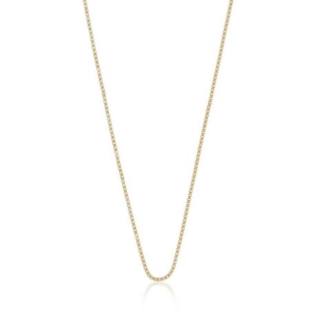 MUAU Schmuck  Collier Venezianer Gelbgold 750, 1mm, 50cm 