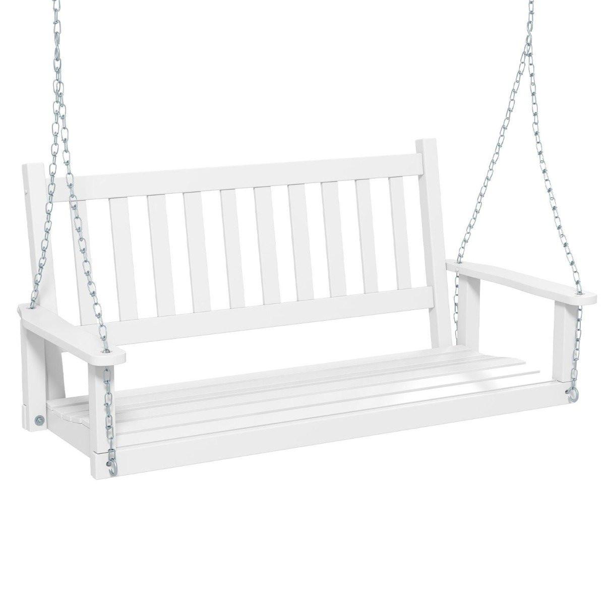 B2X Panca sospesa a 2 posti in legno massiccio, dondolo  