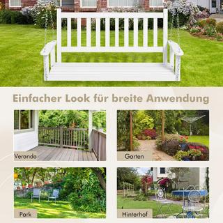 B2X Panca sospesa a 2 posti in legno massiccio, dondolo  