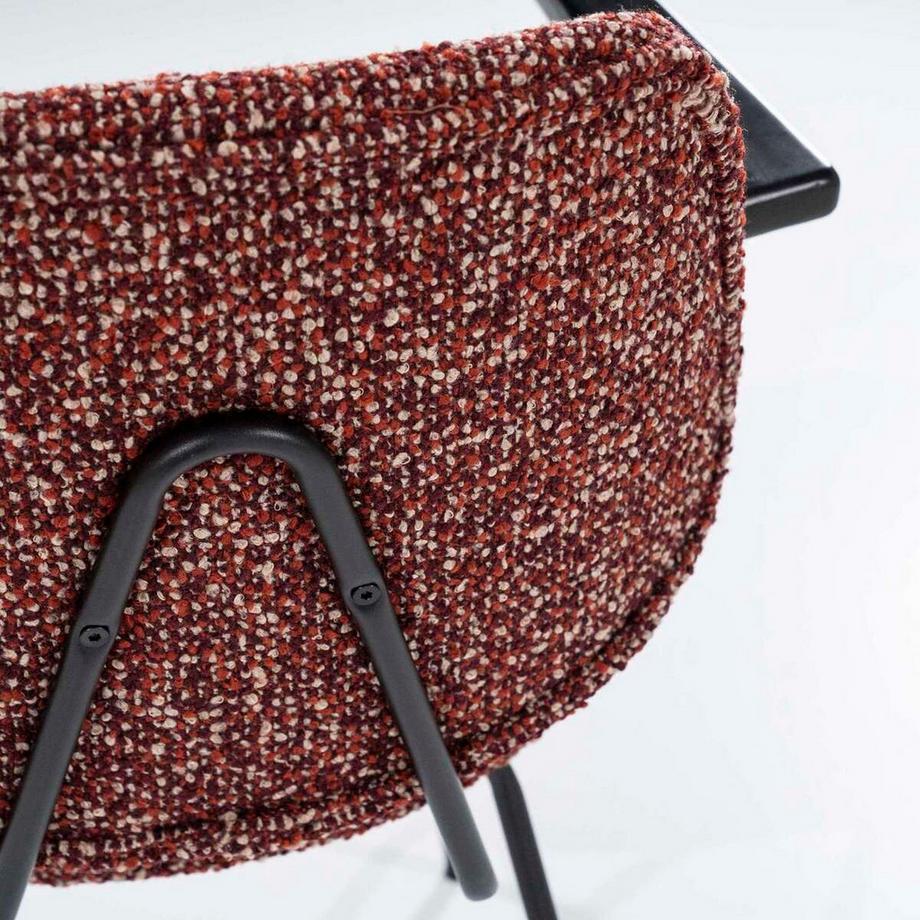 mutoni Chaise avec accoudoirs Jon Maywood rouge  