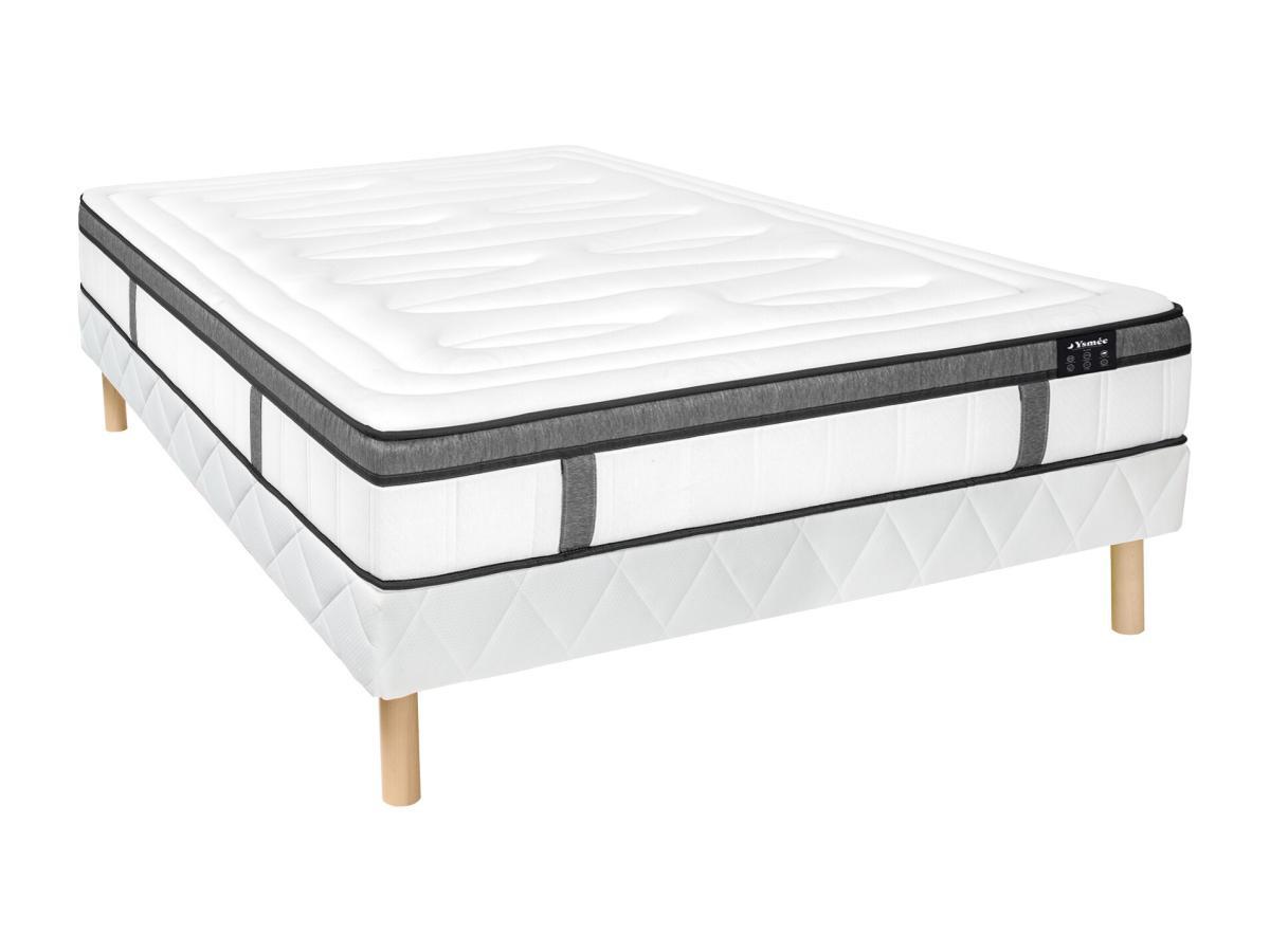 DREAMEA Ensemble sommier + matelas à  ressorts ensachés mémoire de forme  OLIANE de DREAMEA  