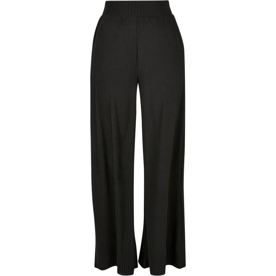 Weite Hose aus geripptem Jersey, Frau  GT