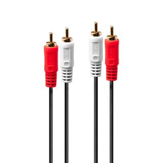 LINDY  Lindy 35663 câble audio 5 m 2 x RCA Noir, Rouge, Blanc 