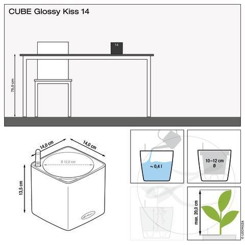 Lechuza CUBE Glossy all-in-one  