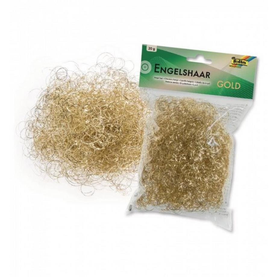 Folia  Weihnachtsdeko Engelshaar 20 g Gold 