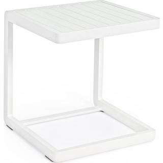 mutoni Table d'appoint de jardin Konnor 40x40 CX21 blanc  