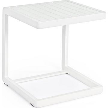 Table d'appoint de jardin Konnor 40x40 CX21 blanc