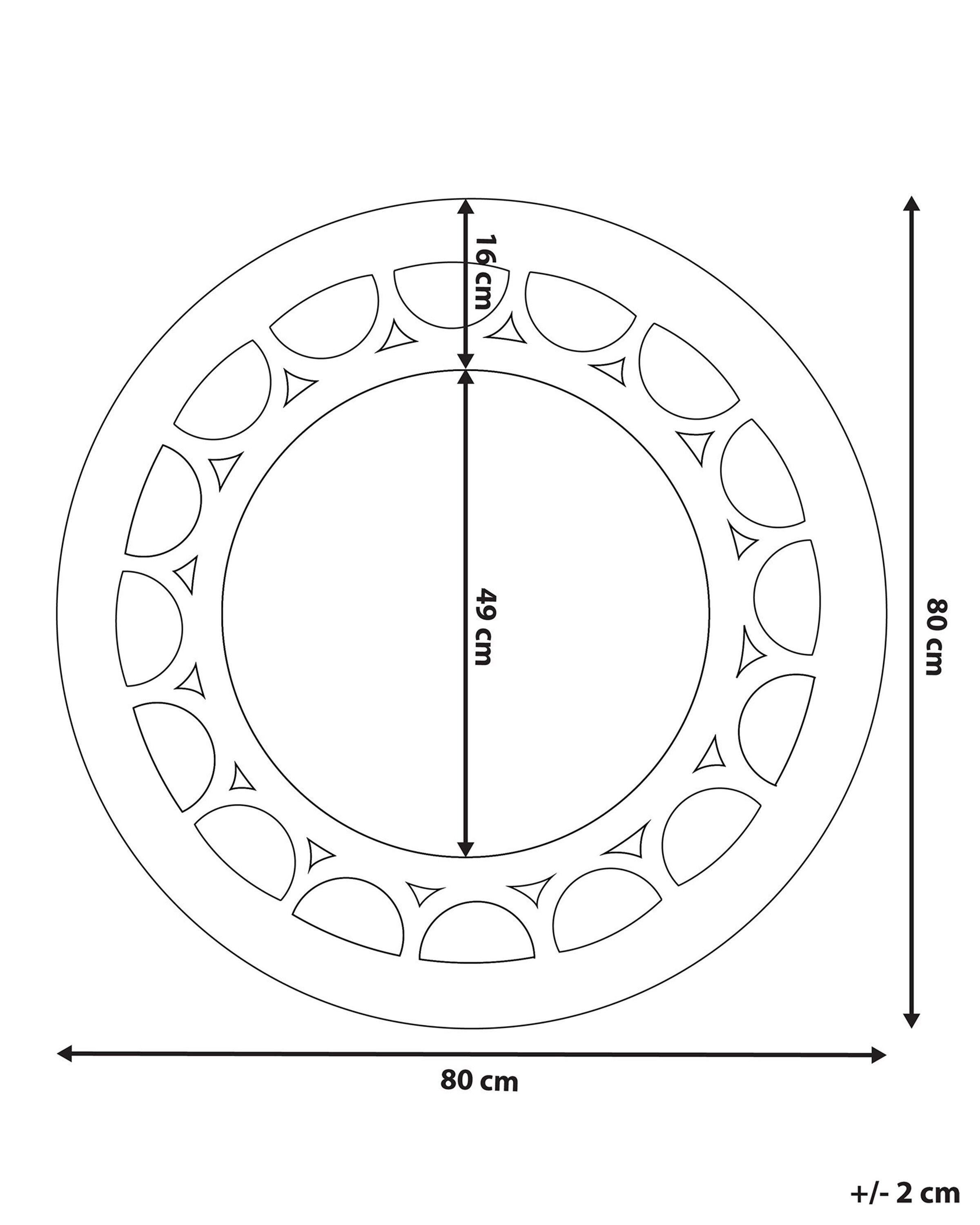 Beliani Miroir en MDF Moderne LOLIF  