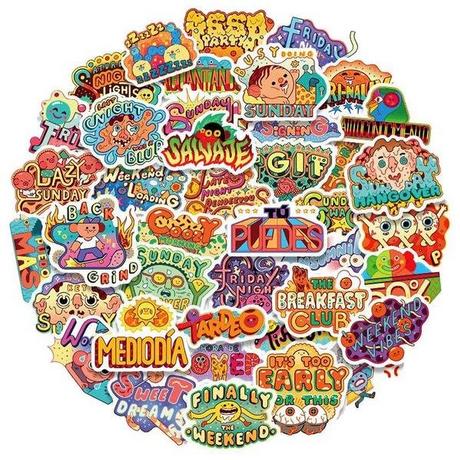 Gameloot Aufkleberpaket - Mix SpanischEnglisch  