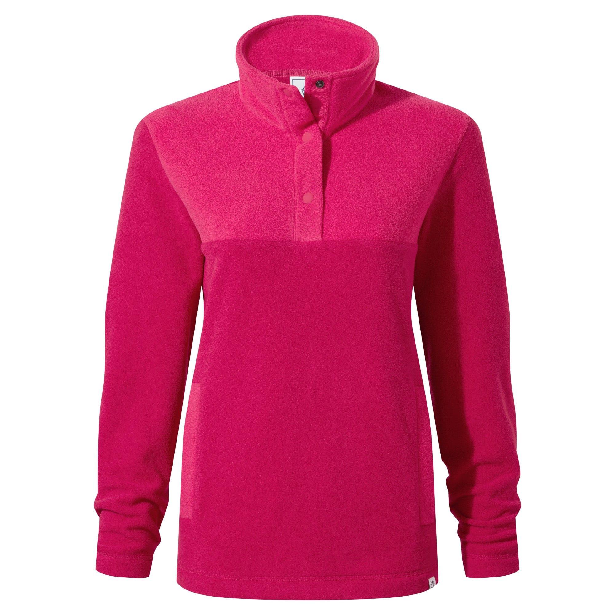 Image of Fleeceoberteil Druckknopf Unisex Pink 46