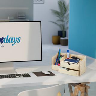 Northix Organiseur de bureau avec tiroirs  