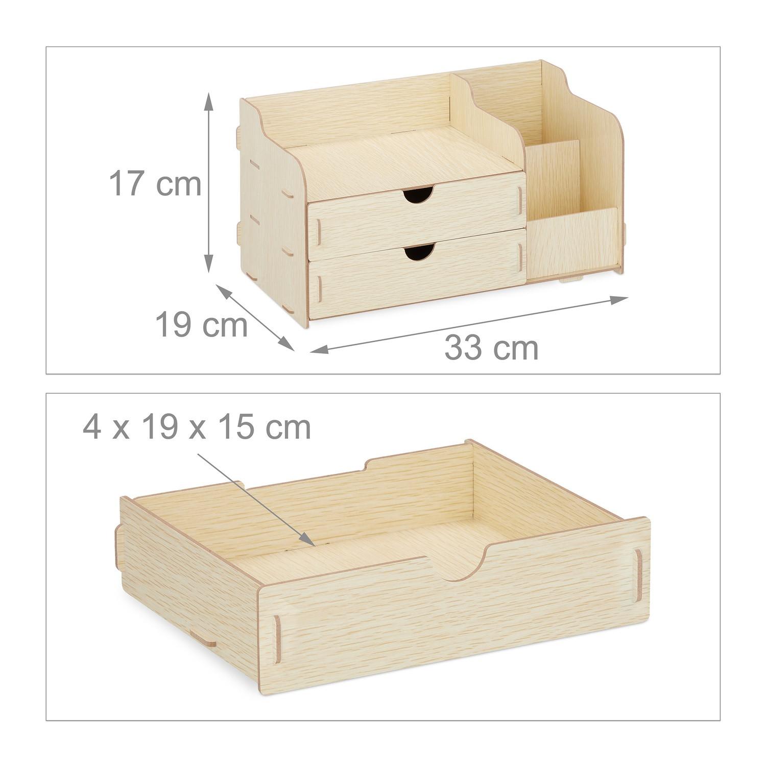 Northix Organiseur de bureau avec tiroirs  