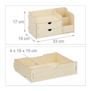 Northix Organiseur de bureau avec tiroirs  