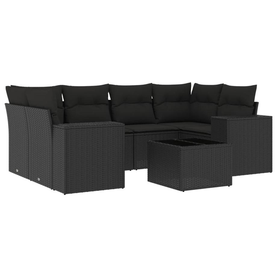 VidaXL set divano da giardino Polirattan  