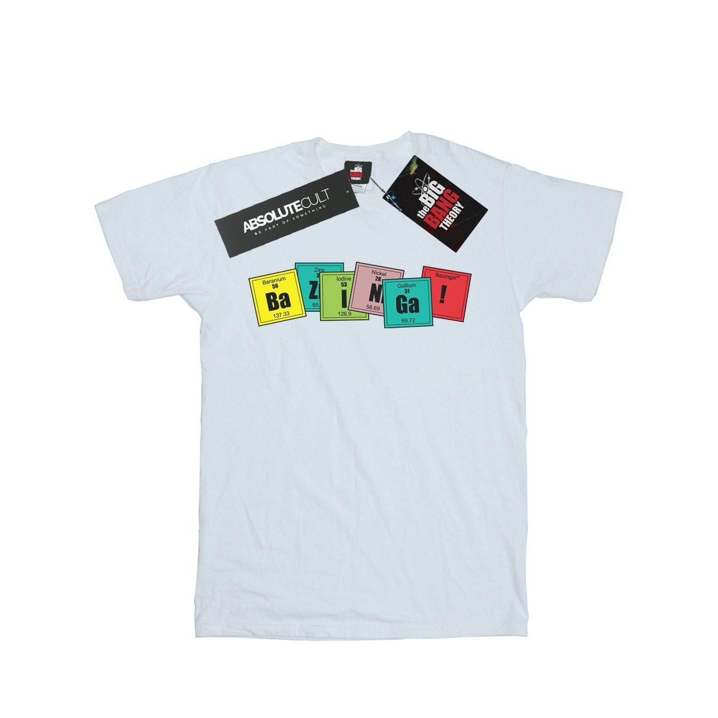 Image of Bazinga Elements Tshirt Damen Weiss L