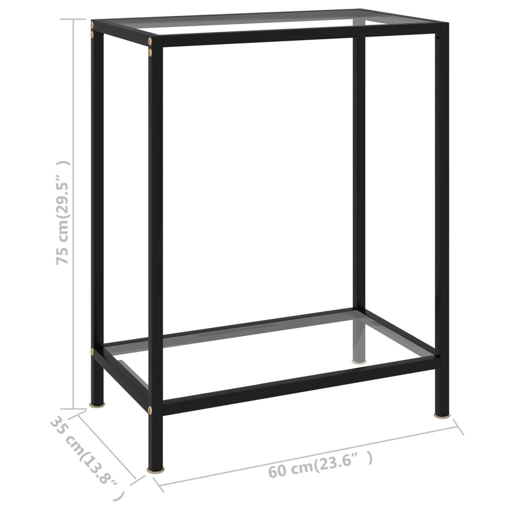 VidaXL Table console verre  