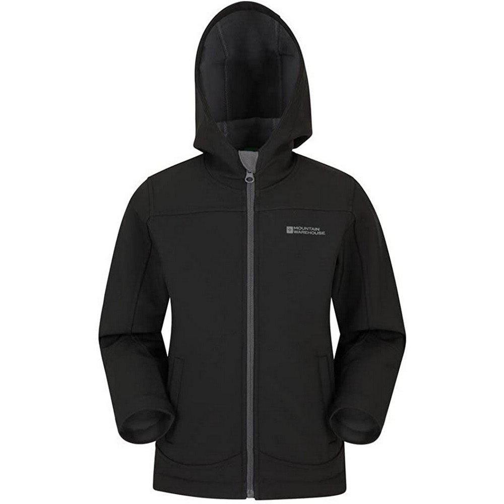 Image of Exodus Softshelljacke Wasserbeständig Mädchen Schwarz 140