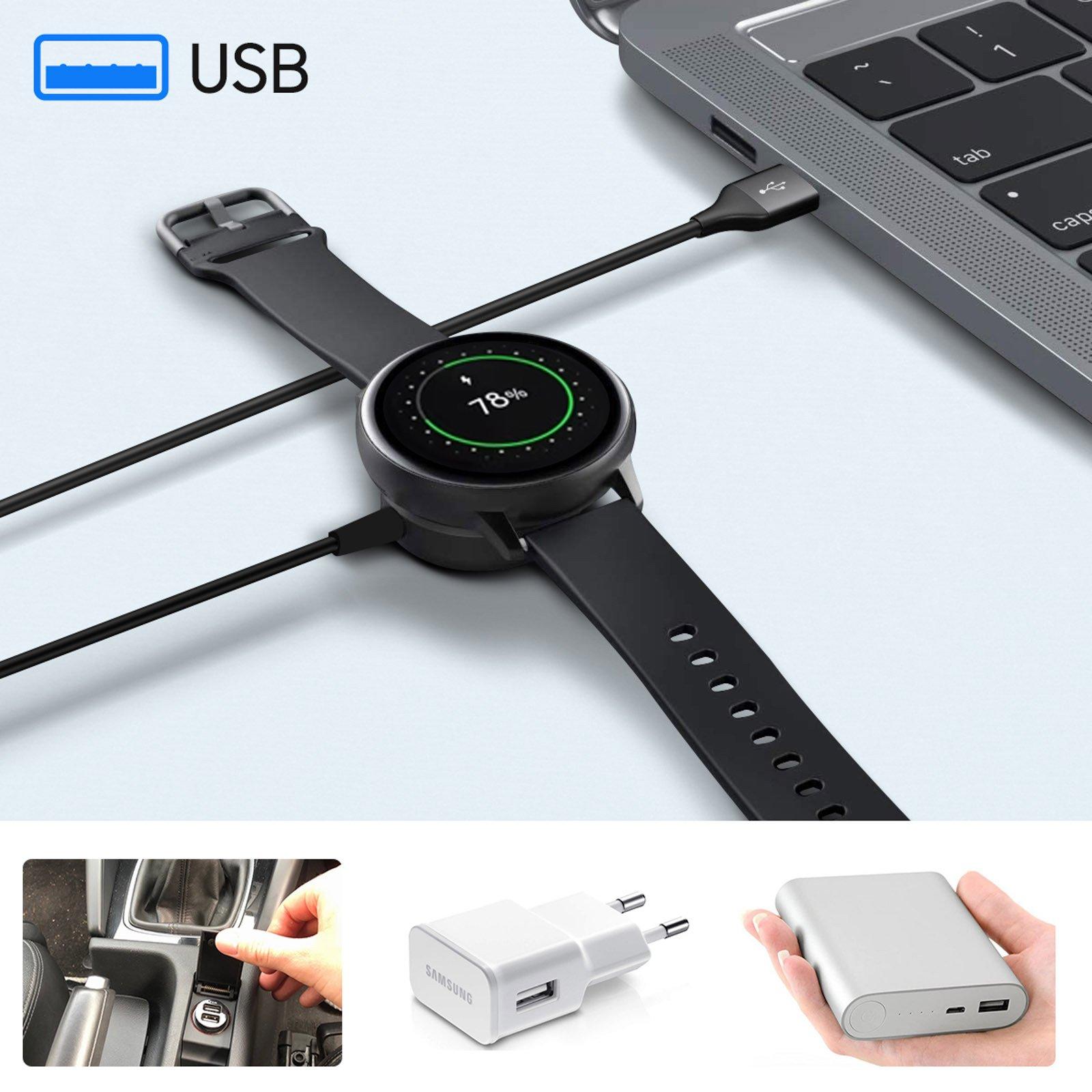 SAMSUNG  EP-OR825 Smartwatch Schwarz USB Kabelloses Aufladen Indoor 