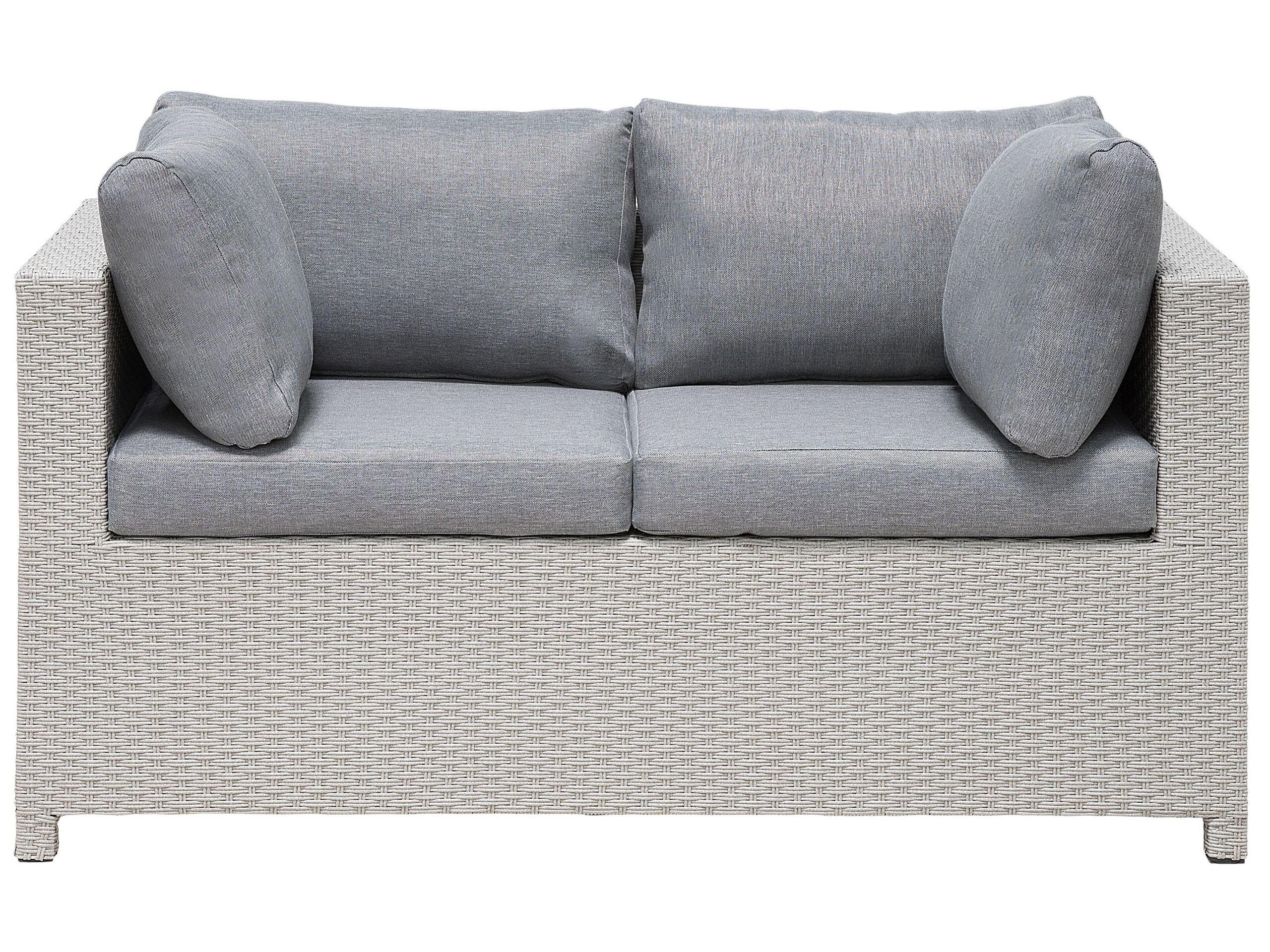 Beliani Lounge Set mit Tisch aus PE Rattan Modern MILANO  