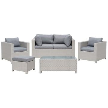 Set divani con tavolino en Rattan sintetico Moderno MILANO