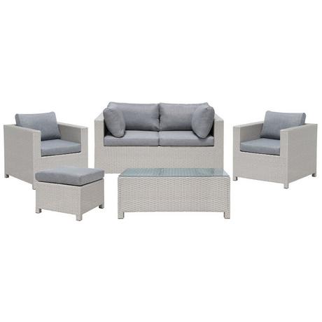 Beliani Lounge Set mit Tisch aus PE Rattan Modern MILANO  