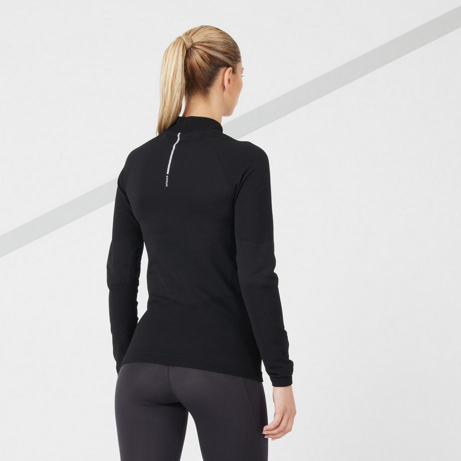 KIPRUN  Maglia running maniche lunghe donna slim poliestere 