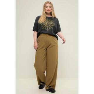 Studio Untold  Pantalon, taille haute, jambe large, taille partiellement élastique 