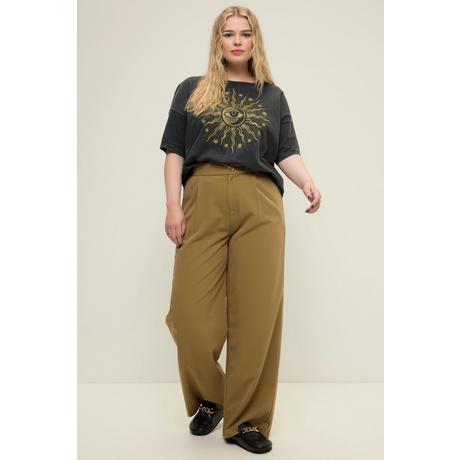 Studio Untold  Hose, High Waist, weites Bein, teilelastischer Bund 