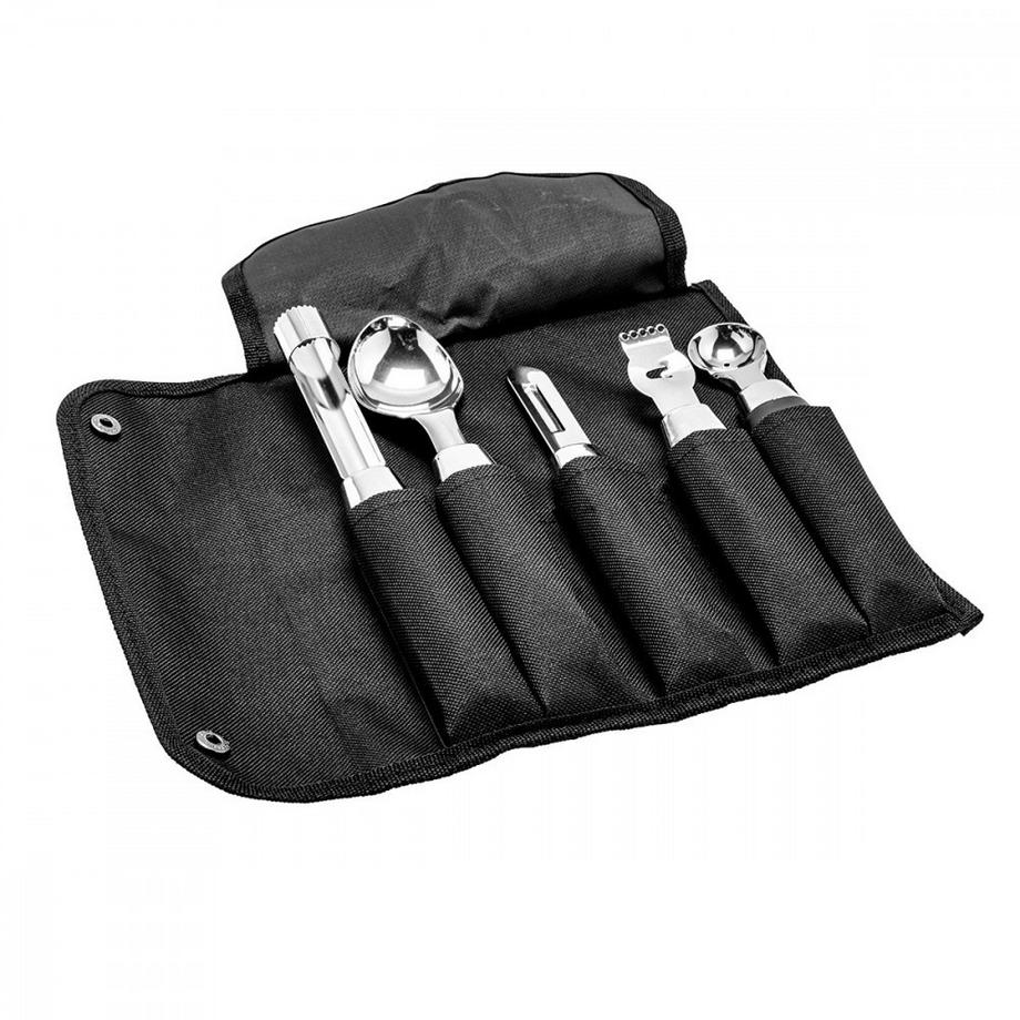 Pradel France  Koffer mit 5 Küchenutensilien - Edelstahl 