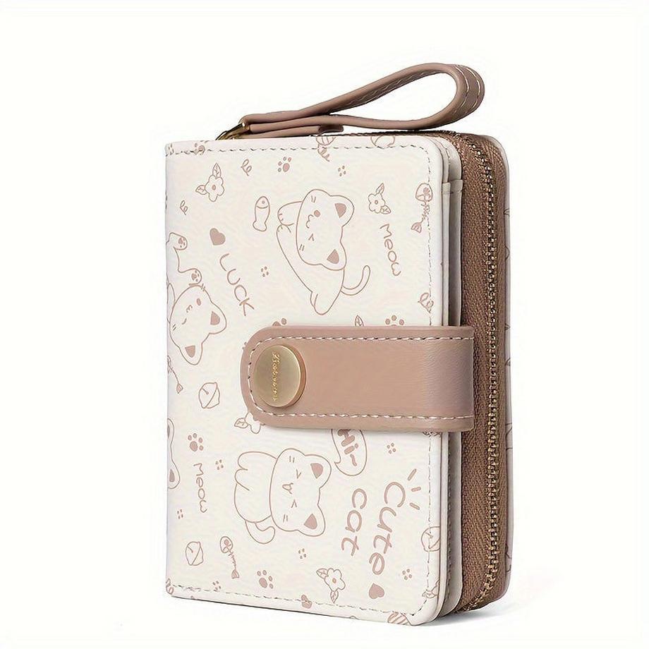Only-bags.store Portafoglio corto motivo gatto  