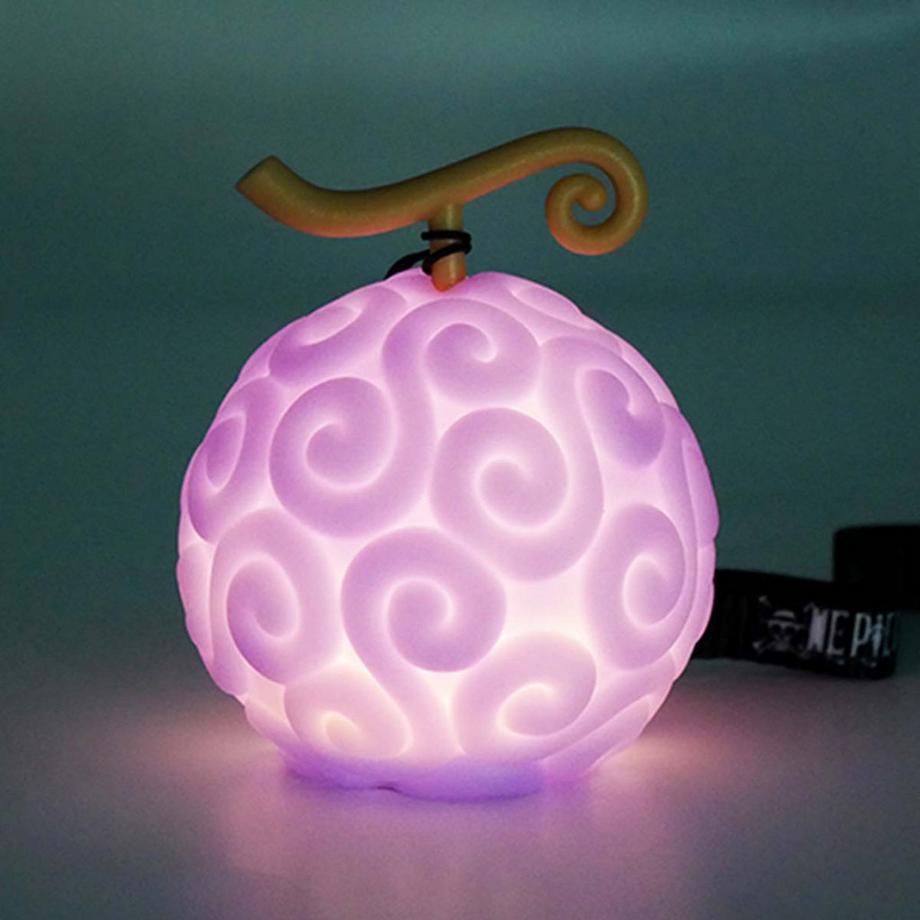 Teknofun  Lampada LED 8cm Modello Frutto Gomma Gomma ONE PIECE con Dragonne 